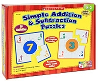 Simple Addition & Subtraction Puzzles (20 пазлов) артикул 5864b.
